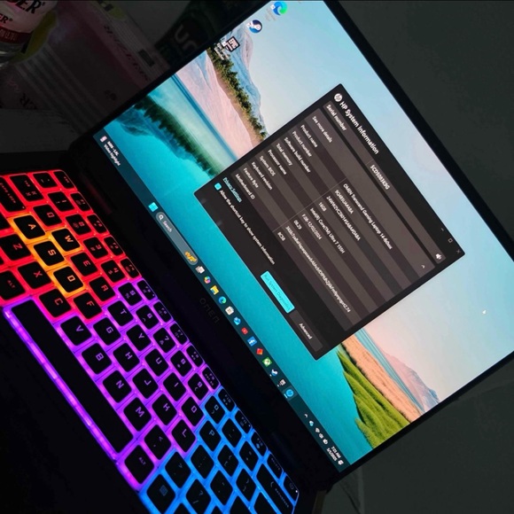 HP Laptop with Multicolor Backlit Keyboard